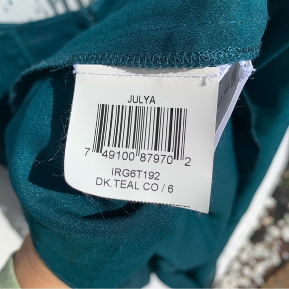 BCBGMaxazria Julya Teal Green Dress Special Occasion Lace Cocktail Sz 6 - Picture 10 of 12